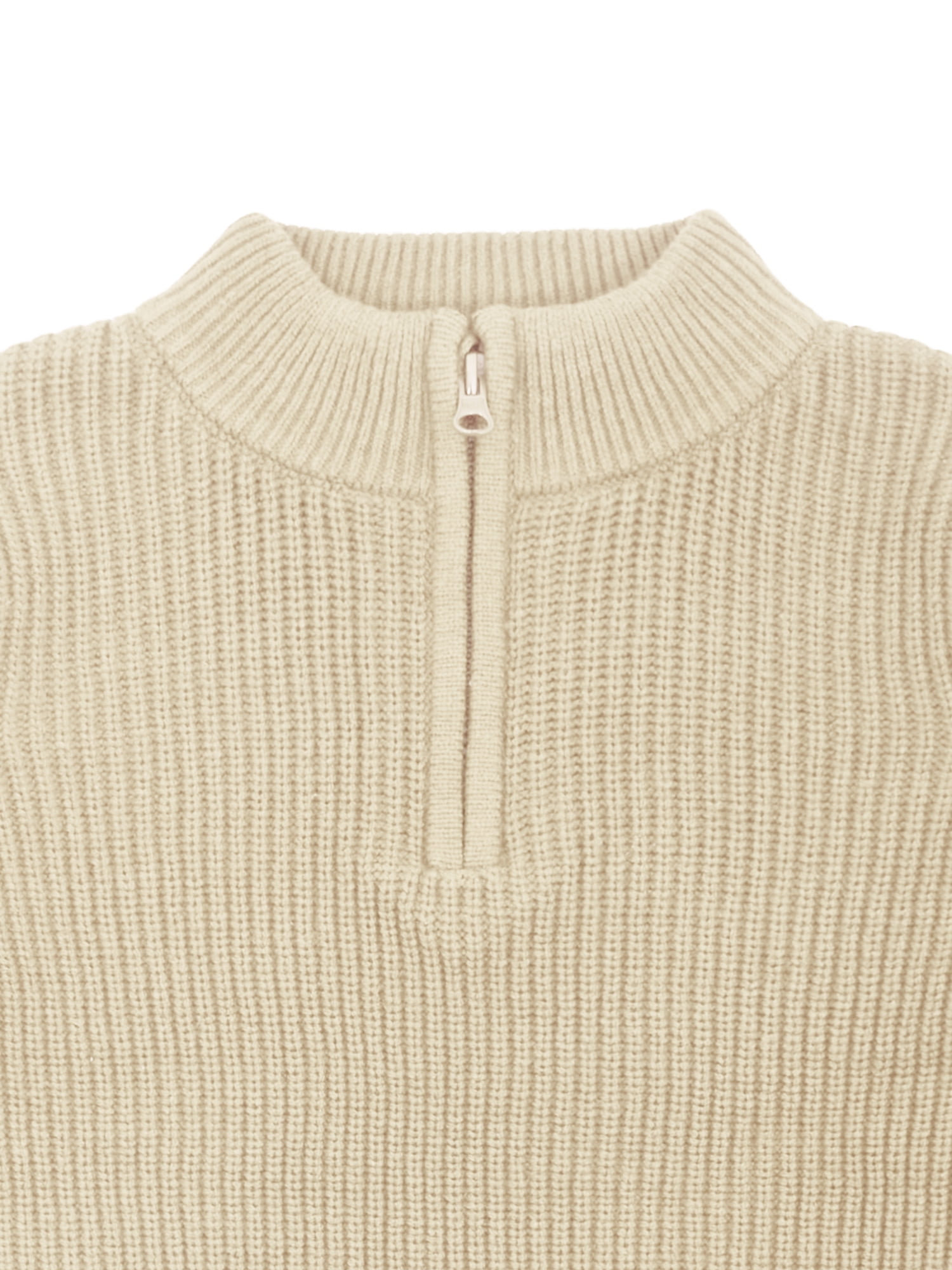 Wonder Nation Toddler Boys Quarter Zip Sweater, Sizes 12M-5T