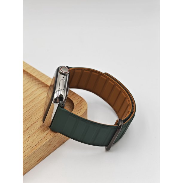 Adecuado para Apple 5678 Generation Fuerte correa de reloj magnética de silicona anti-hebilla Correa de reloj reemplazable Apple Watch se