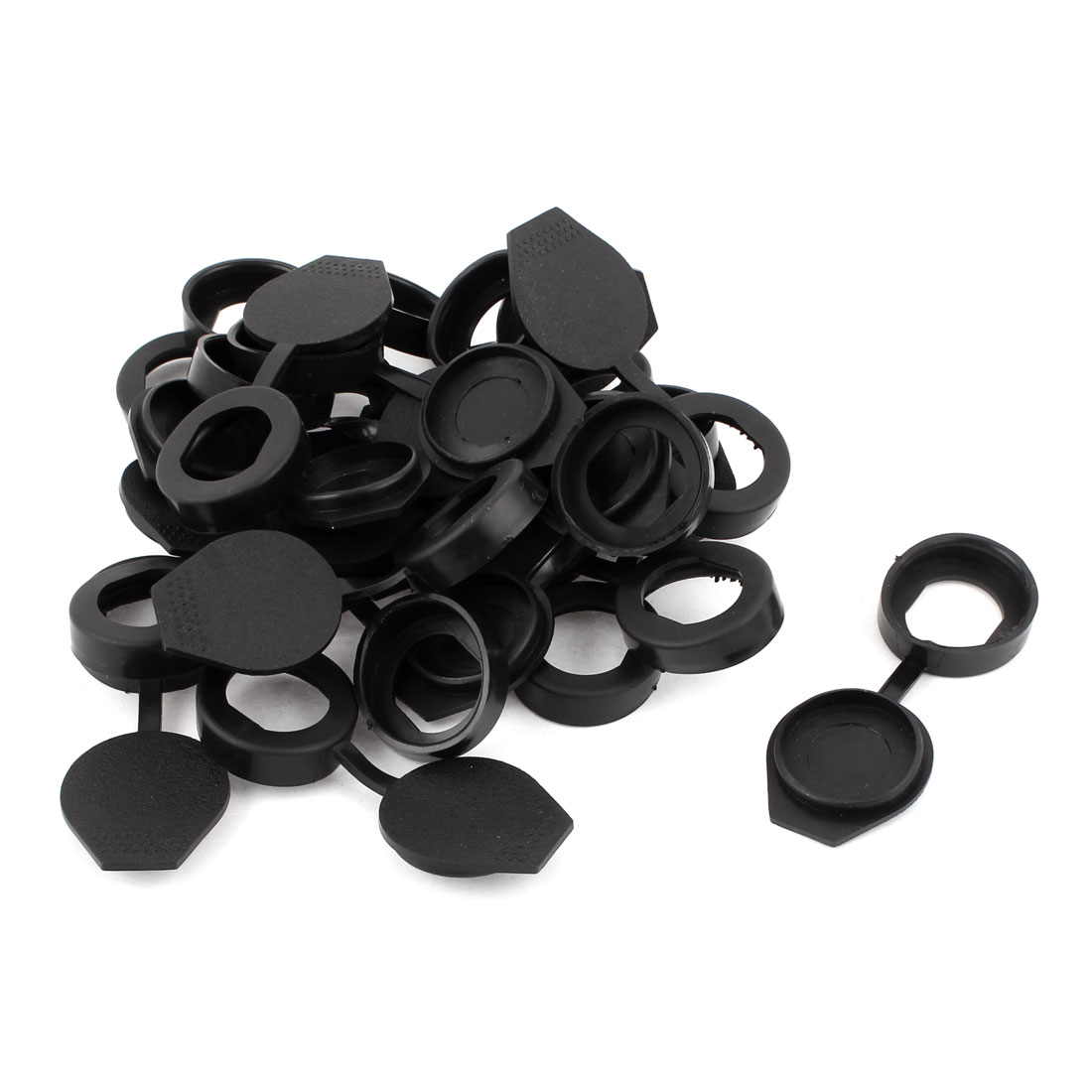 20 PCS Black Rubber Key Panel Cam Lock Dust Waterproof Cover