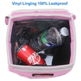 thumbnail image 4 of Bote de basura para coche eAuto impermeable con tapa y almacenamiento, color rosa, 4 of 5