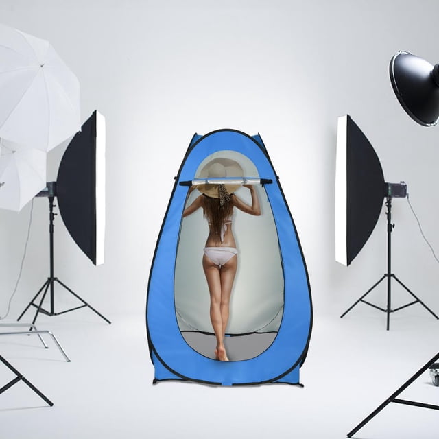 Zimtown Pop-up Tienda Vestidor Portátil Al Aire Libre Privacidad Ducha Azul
