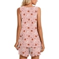 thumbnail image 5 of DreamFish Women's Summer Sleeveless Tank and Shorts Pajama Set with Pockets, 5 of 7