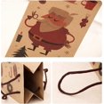 thumbnail image 4 of KAIYANG Paquete de 12 Bolsas de papel kraft para regalo de Navidad para botellas 36,5 x 12,5 x 8 cm, 4 of 5