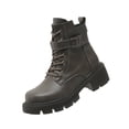 thumbnail image 4 of Paaisye Womens Boots Ankle Booties Women's Boots Chunky Heel Side Zipper Slip Resistant Cushioned Sole Comfortable Casual Work Fashion Ladies,Gray 36, 4 of 5