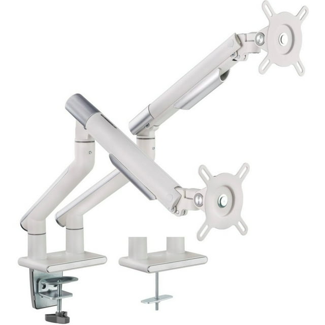 Amer Mounts HYDRA2A Desk Mount for Display Screen, Curved Screen Display, Monitor, Space Gray, Textured White