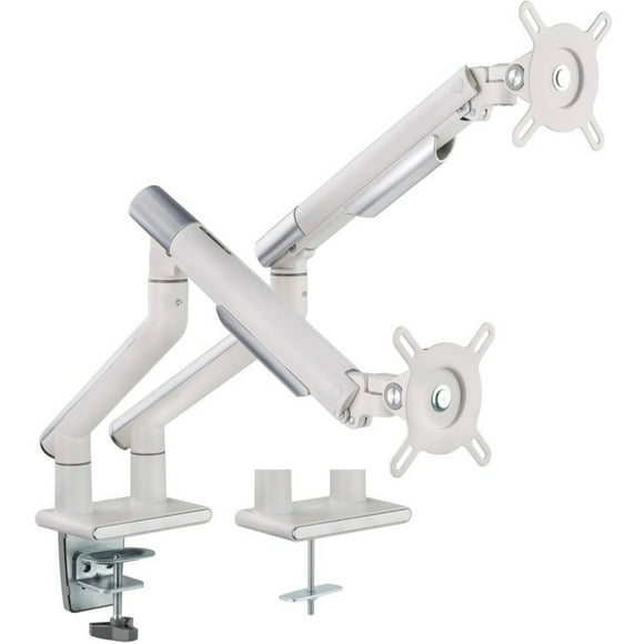 Amer Mounts HYDRA2A Desk Mount for Display Screen, Curved Screen Display, Monitor, Space Gray, Textured White