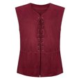 thumbnail image 1 of pstuiky Camiseta sin mangas para hombre, Chaleco informal vintage de color liso para hombre Camisas para hombres m, 1 of 3