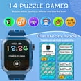 thumbnail image 2 of Coucur Kids Smart Watch with Classroom Mode, 1.83 HD Touch Screen Smartwatch for Kids, Learn Cards, Camera, Music Player, 14 Puzzle Games, 100 Sports Modes, IP68 Waterproof, Best Gift for Kids, 2 of 10