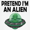 thumbnail image 3 of CafePress - Halloween Pretend Im An Alien Baseball Jersey - Kids Cotton Baseball Jersey, 3/4 Sleeve Shirt, 3 of 4