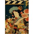thumbnail image 3 of Póster de arte japonés vintage con vista nocturna del monte Kanagawa, la gran ola, la rana, el pájaro y la cascada, impresiones para decoración de la habitación del hogar, pintura de pared, 3 of 5