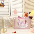 thumbnail image 3 of Sanrio Cinnamoroll bolsa de maquillaje Kuromi My Melody bolso de cosméticos Y2k Hello Kitty capacidad impermeable bolsa de almacenamiento para mujer regalo2230, 3 of 5