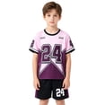 thumbnail image 2 of TIANZEN Lightweight Kids Athletic For Boys And Girls Breathable Mesh Summer Basketball And Shorts Outfit For Play Suspender Dress Toddler, 2 of 4