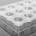 thumbnail image 4 of tooloflife Clear Chocolate Candy Moulds 21 Half Diamond Holes Dessert Baking Pan Cake Moulds, 4 of 8