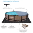 thumbnail image 4 of Funsicle 14' x 42" Oasis Round Pool with 14' Debris Cover, Natural Teak, 4 of 12