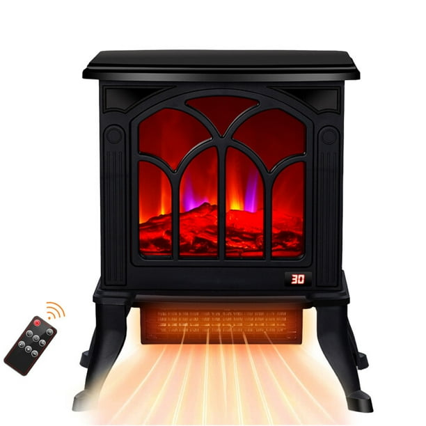GIVIMO Electric Fireplace Stoves with 3D Realistic Flame Effect 1500W Indoor Freestanding Stove