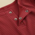 thumbnail image 3 of Baby Girl Knitted Ribbed Long Sleeve Ruffle Romper Bodysuit Onesie Tops, 3 of 6