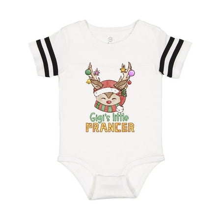 

Inktastic Gigi s Little Prancer Cute Reindeer with Ornaments Gift Baby Boy or Baby Girl Bodysuit