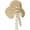 Beige, variant on Women Straw Beach Hats Summer Sun Hat with Cute Bow Tie Floppy Packable Foldable Travel Wide Brim UV Protection