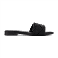 thumbnail image 6 of Cushionaire Franca Woven Slide Sandals Women Dressy or Casual with Memory Foam | Comfortable Summer Shoes for Women | Lightweight Slip-On Flat Sandals | Wide Widths Available, 6 of 7