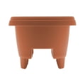 thumbnail image 5 of Bloem 12" Plastic Deck Rail Round Planter, 9" H, 12" L, 12" W, Fits Rail Sizes between 3.25" - 3.75" Wide, Terra Cotta, 5 of 8