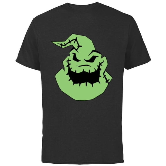 Disney The Nightmare Before Christmas Oogie Boogie Big Face - Short Sleeve Cotton T-Shirt for Adults - Customized-Black