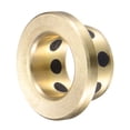 thumbnail image 5 of Uxcell 12mm x 15mm x 10mm Flanged Sleeve Bearings Wrapped Oilless Bushings Brass 2 Pack, 5 of 5