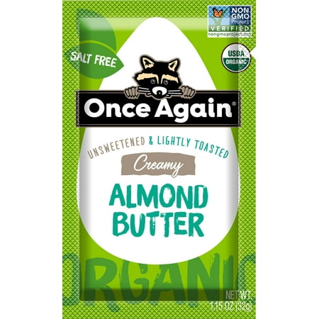 Once Again Organic Unsweetened & Lightly Toasted Creamy Almond Butter 1.15 oz