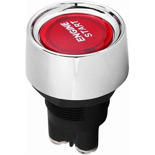 Jfqm Fit for Car Engine Start Switch Keyless Button Starter Auto Modified Car Ignition On Off Switches (Color : Red)