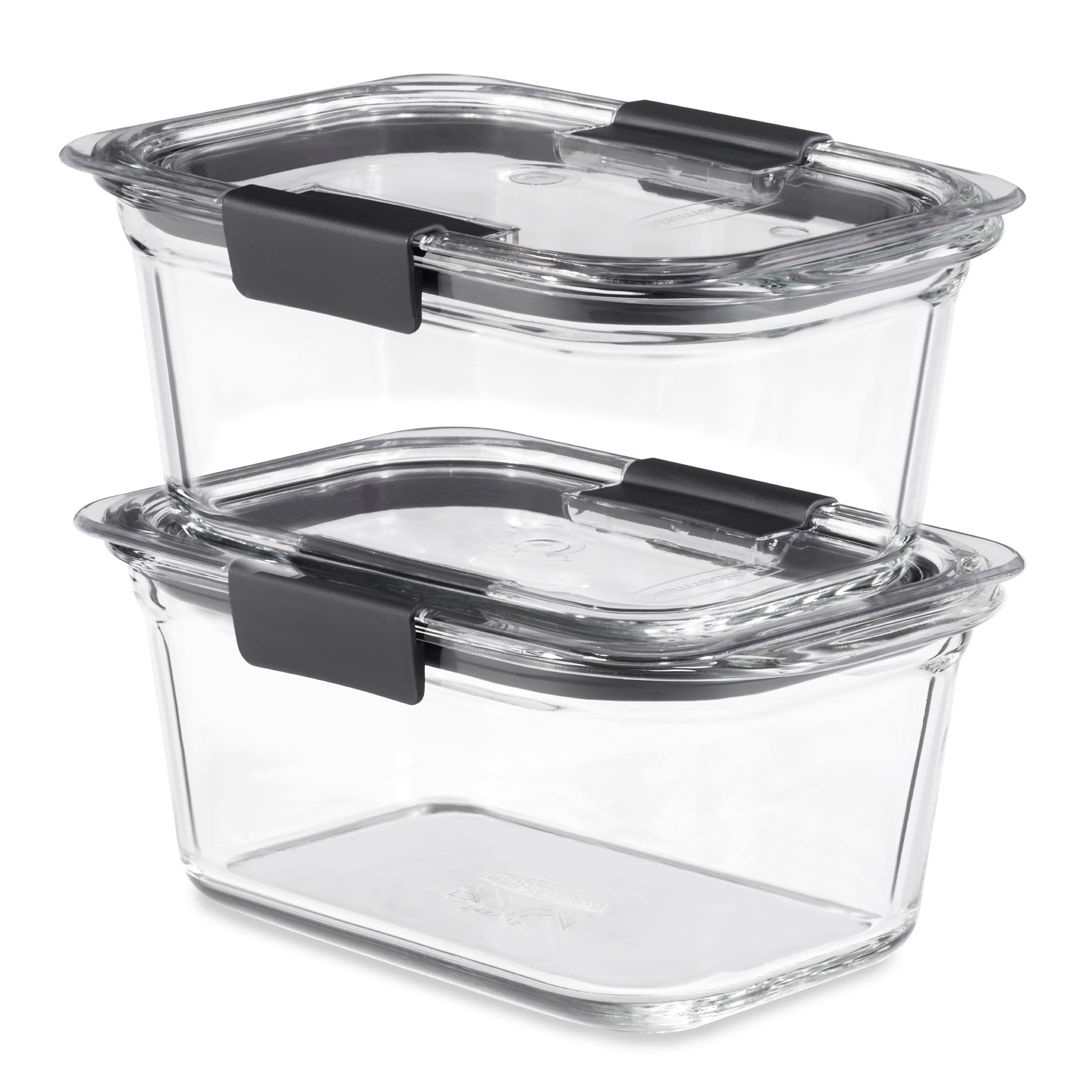 Rubbermaid Brilliance 3-Pack Glass Food Storage Containers, 4.7-Cup, Leak Proof, BPA Free Rubbermaid Brilliance 3-Pack Glass Food Storage Containers, 4.7-Cup, Leak Proof, BPA Free