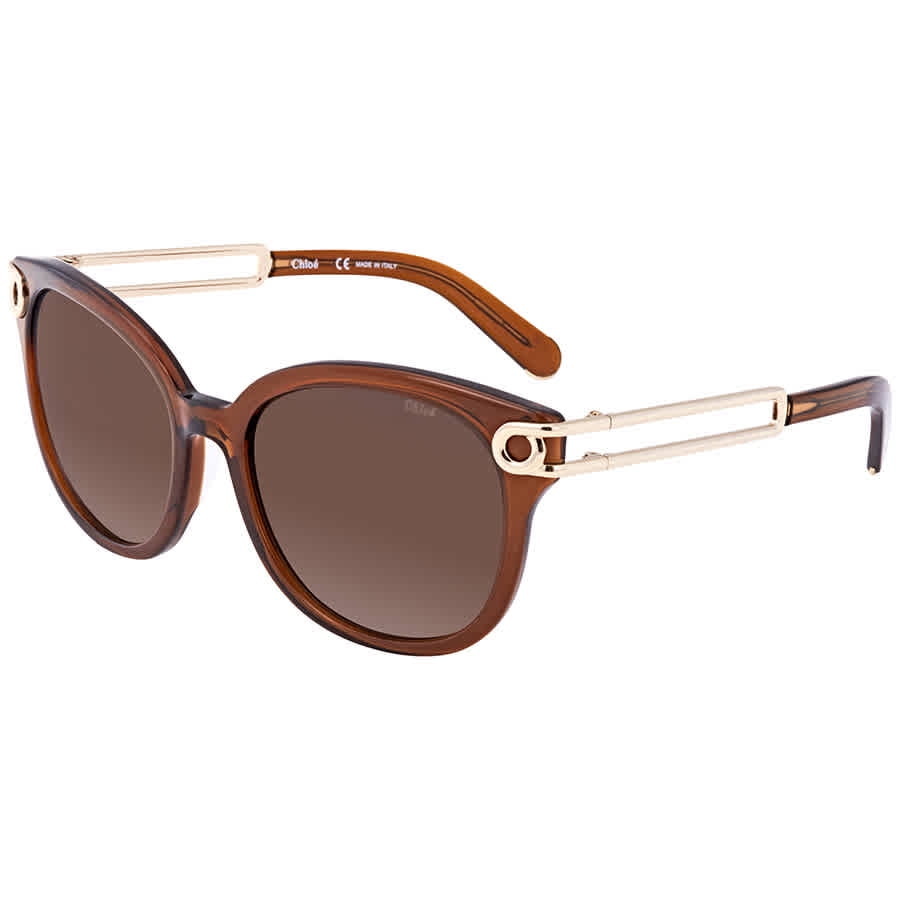 Chloe Brown Cat Eye Ladies Sunglasses CE682SA1921058