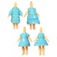 thumbnail image 5 of 4x Ropa para muñecas de niña, lindos accesorios de ropa para el cuerpo, regalo para niñas pequeñas azul claro, 5 of 9
