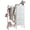 White, variant on CONCETTA 4 Drawers Dresser with Hanging Rack, 44-inch Tall Reversible Fabric Chest, Bedroom Storage Tower, Rust