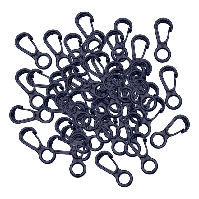50 ganchos elásticos para colgar cortinas de ducha, accesorios de baño 8 Forma Pequeña