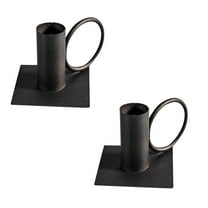 NESZZMIR Candle Holders Holder Black Candlestick HolderWrought 2PCS Taper Candle Tools & Home Improvement