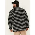 thumbnail image 4 of Hawx Work Gear Men's Sherpa Lined Plaid Print Snap Flannel Work Jacket - HXFA23W03-BLK XX-  US, 4 of 4