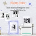 thumbnail image 3 of yeacher Compact Bluetooth Thermal Printer for Students - Portable Label & Photo Printer with 200DPI Resolution, 1200mAh Battery, and 6 Rolls of Paper - C19 Blue Model, 3 of 7