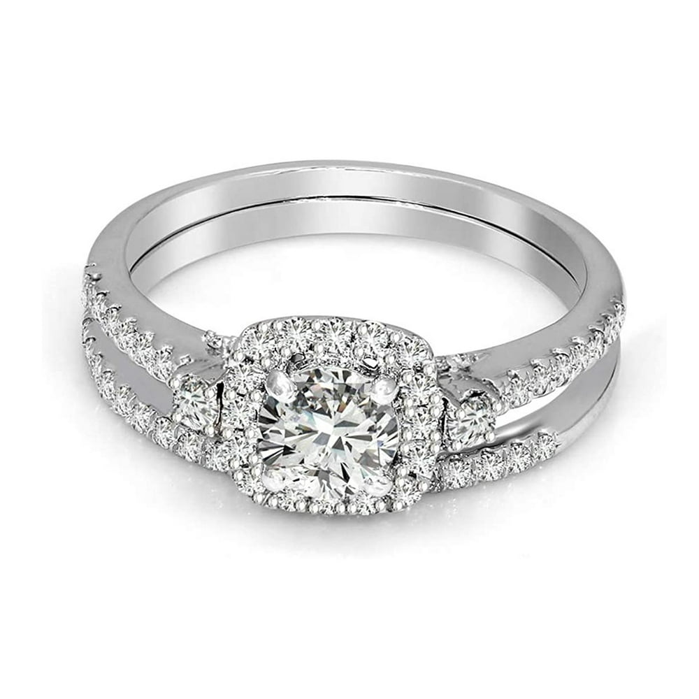 Friendly Diamonds Lab Grown Diamond Ring 925 Sterling Silver 1 carat