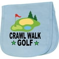 thumbnail image 2 of Inktastic Golfing Crawl Walk Golf Baby Burp Cloth, 2 of 3