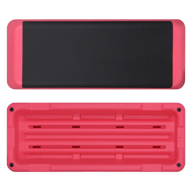 ZENSTYLE 43'' Aerobic Exercise Stepper Platform Adjustable Fitness Stepper with 4 Risers Pink