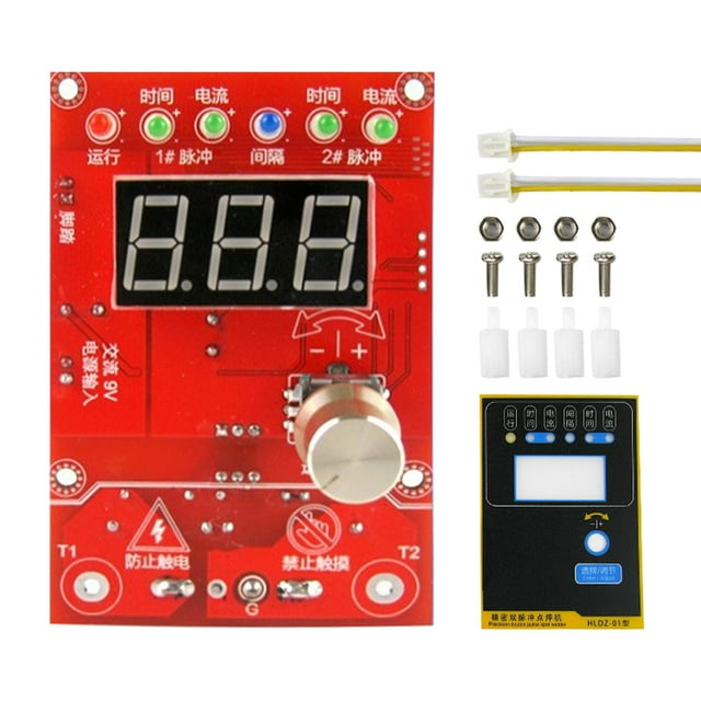 Amdohai Spots Welding Machine Double Pulse Control Board Current Time Adjustable Transformer Controller Digital Display