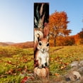 thumbnail image 3 of Watercolor Squirrel Fall Garden Stake - 42" Autumn Yard Art, 3 of 7