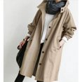 thumbnail image 1 of Women's Long Trench Coat, Oversized Fit, Available in Multiple Colors, Sizes S-5XL, 1 of 10