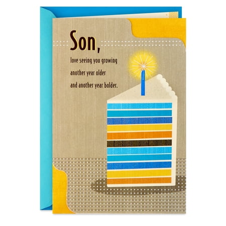 Hallmark Birthday Card for Son (Another Year Older and Bolder)
