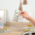 thumbnail image 1 of FUTUREORYY Money Bank Clear Bank Acrylic Financial Management Tool 1Set, 1 of 6