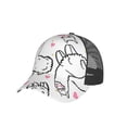 thumbnail image 6 of Lsque Alpacas and Hearts Printed Trucker Hat - Baseball Cap for Men Women - Breathable Mesh Side, Adjustable Fit - for Casual Wear, 6 of 7
