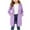 Purple, variant on Fancifize Kids Hoodies Fleece Long Sweatshirt Casual Zip Up Long Sleeve Jacket Fall Trendy Outwear Back to School for Girls Boys