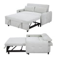 thumbnail image 6 of Aukfa 57.48" Sleeper Sofa Bed, Modern Convertible Loveseat Sofa Couch with USB Ports, Light Gray, 6 of 8