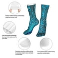 thumbnail image 3 of Fuzoiu Beautiful Blue Peacock Print Crew Socks,Casual Athletic Gym LightWeight Thin Socks,Casual Crew Socks for Men Woman,Calf Length Crew Socks, 3 of 7