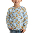 thumbnail image 3 of Psesaysky Capybara Graphic Long Sleeve Shirts for Boys 2 Pcak Casual Soft Tops Crew Neck Pullover T Shirts Winter Trendy Layering Tee for Kids 7-8 Years, 3 of 6