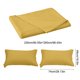 thumbnail image 3 of Juego de sábanas planas con 2 fundas de almohada, sábanas de poliéster suave tamaño Queen de 98x90 pulgadas, color liso, resistentes a la decoloración, lavables, ropa de cama para el hogar y el, 3 of 6
